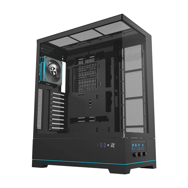 Datorkorpuss darkFlash DY451L PRO Melns ATX melns
