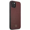 Mercedes MEHCP13SPSQRE iPhone 13 mini 5,4 sarkans/sarkans cietais vāciņš Ādas zvaigžņu raksts