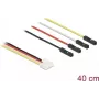 DeLOCK pārveidošanas IOT Grove kabelis 4 x tapu tēviņš uz 4 x džempera mātīte 40 cm