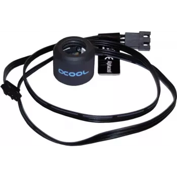Alphacool Aurora - melns - 3 kontaktu - 20 mm - 2,2 cm - šķidruma dzesēšana (15365)