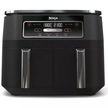 Ninja AF200EU fritieris Double 7.6 L Brīvstāvošs 2400 W Karstā gaisa fritieris Melns