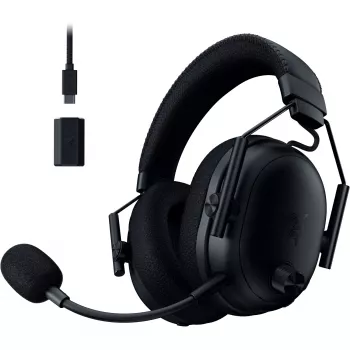 BlackShark V3 Pro, spēļu austiņas melnas, ANC, 2,4 GHz dongle, Bluetooth, USB, 3,5 mm ligzda
