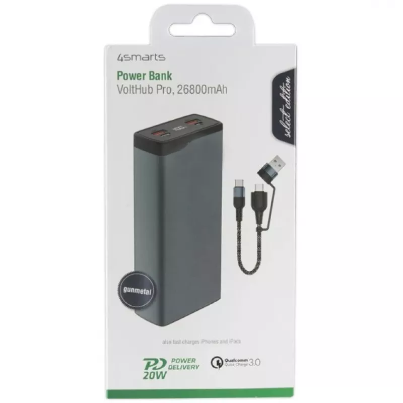 Portatīvais akumulators 4smarts VoltHub Pro 26800 mAh