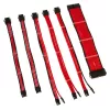 Kabeļu pagarinājumu komplekts Kolink Core Adept Red 0,35 m 6 gab.