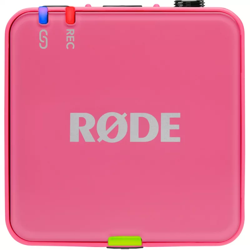 Bezvadu mikrofons RODE Wireless GO III Pink — kompakta divu kanālu raidītāja un uztvērēja sistēma
