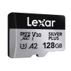 Flash atmiņa Lexar 128GB UHS-I MicroSDXC Professional SILVER PLUS