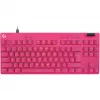 Logitech G PRO X TKL RAPID tastatūra spēlēm USB QWERTY rozā bez ciparu bloka