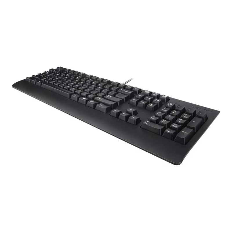 Vadu Lenovo Preferred Pro II pilna izmēra USB tastatūra, QWERTY, rumāņu izkārtojums, melna, Plaukstas balsts