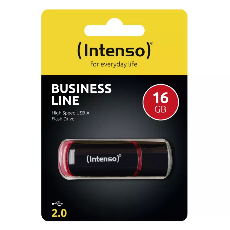 Intenso 16GB USB zibatmiņa USB Type-A 2.0 Melns sarkans