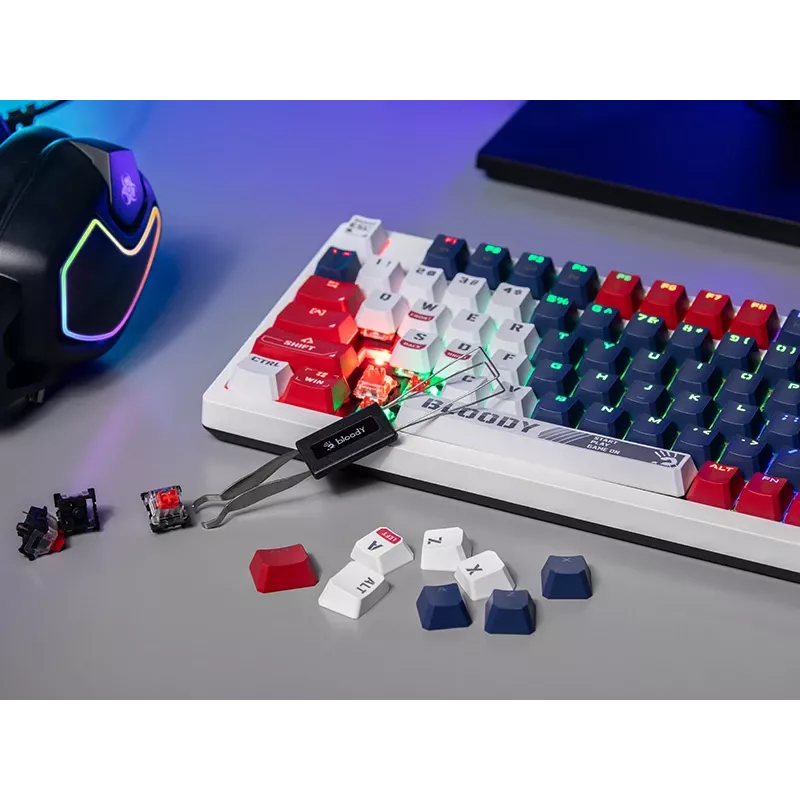 Spēļu pele A4Tech Bloody S98 USB Sports Navy ar BLMS Red Plus slēdžiem