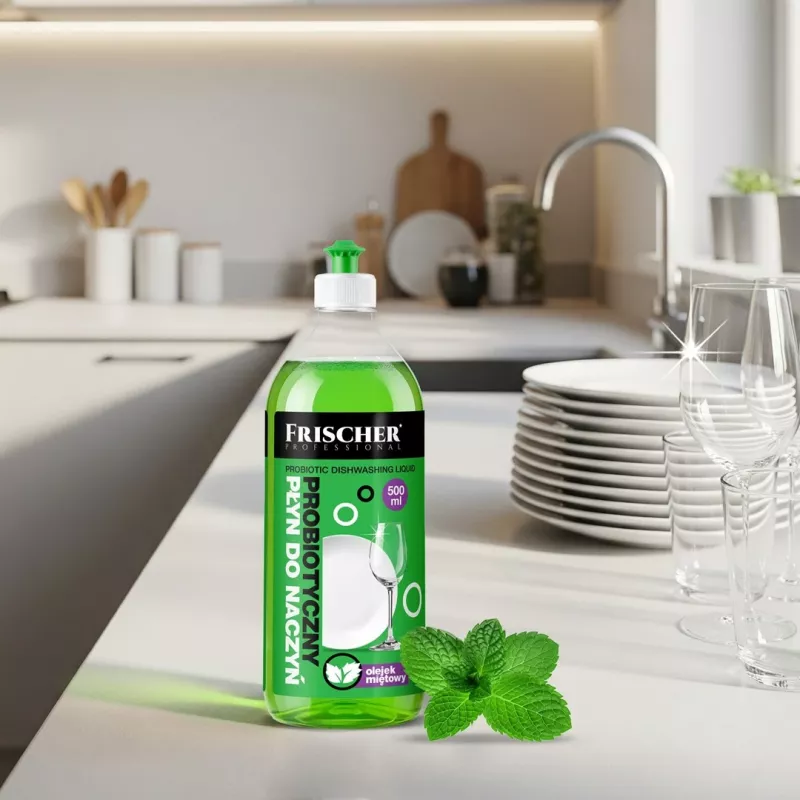 Trauku mazgāšanas līdzeklis FRISCHER 500 ml — koncentrēts virtuves tīrīšanas līdzeklis trauku mazgāšanai ar rokām