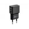 Wentronic goobay Dual USB lādētājs - Barošanas bloks - 12 W - 2,4 A - 2 izejas porti (USB) - Melns (44951)