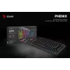 Savio Phenix SAVGK-RED spēļu tastatūra USB RF bezvadu Bluetooth QWERTY