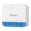 Pie sienas montējams Sonoff MINI-ZBDIM Zigbee viedais mini regulators/dimmeris apgaismojumam — kompakts iebūvējams modulis