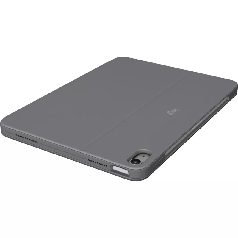 Logitech Combo Touch - Tastatur und Foliohülle - mit Trackpad - hintergrundbeleuchtet - Apple Smart connector - QWERTZ - Schweiz - Oxford Gray - für A