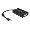 Kabelis DeLOCK 0,16 m DisplayPort HDMI DVI Mini DisplayPort