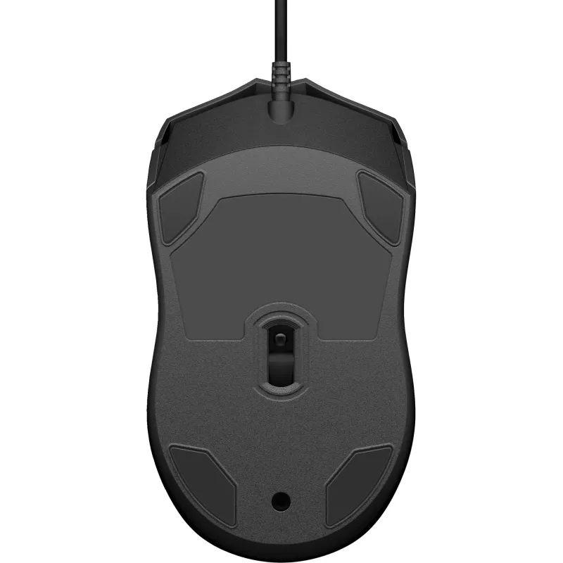 HP vadu pele 105, piemērota abām rokām, optiska, USB Type-A, 1600 DPI, melna