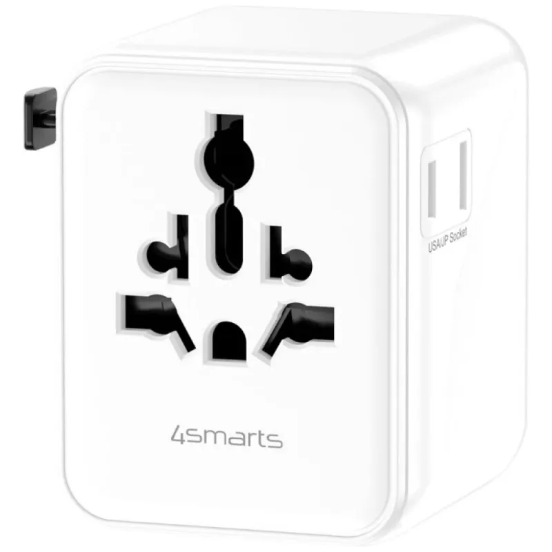 Ceļojumu adapteris 20W GaN Nomad 2xUSB-C + 1xA