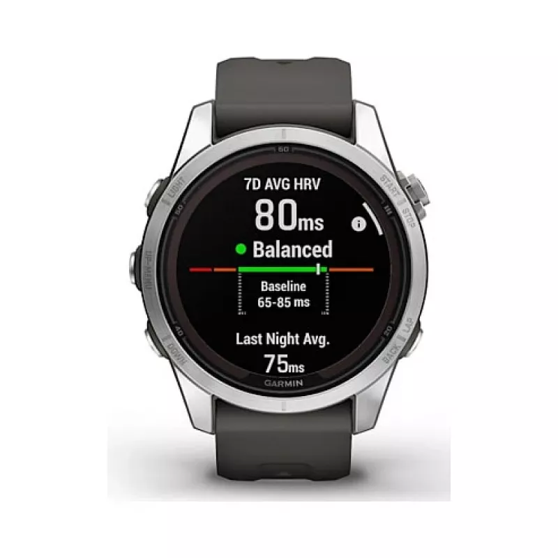 Garmin fēnix 7S Pro 3.05 cm (1.2) MIP 42 mm Digitāls 240 x 240 pikseļi Skārienjūtīgs Sudraba Wi-Fi GPS (satelīts)