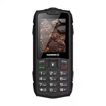 Hammer ROCK LTE | Melns | 2.4 collas | IPS | 48 MB | 128 MB | Divas SIM | 3G | Galvenās kameras izšķirtspēja 2 MP | 3000 mAh