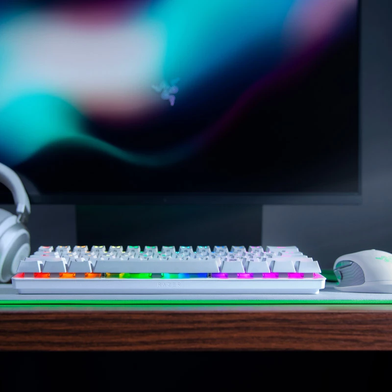Razer Huntsman Mini tastatūra spēlēm USB QWERTY angļu balta