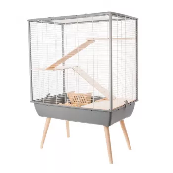 Zolux Cage Neo Cozy lielo grauzēju būris H80, pelēkā krāsā