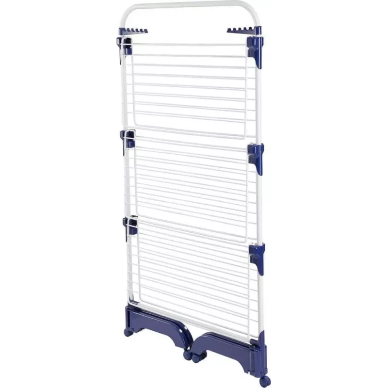 Drēbju žāvētājs Leifheit Pegasus 1081529, salokāms metāla/plastmasas žāvētājs, žāvēšanas telpa 42 m, riteņi, pakaramo kronšteini, 76,5×700×1450 mm