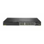 Hewlett Packard Enterprise HPE Aruba 6300M - Slēdzis - L3 - pārvaldīts - 24 x 1/2,5/5/10GBase-T + 4 x 1 Gigabits / 10 Gigabits / 25 Gigabits / 50 Gigabits SFP56 (Augšupielāde / Sakraušana) - Priekšpuse