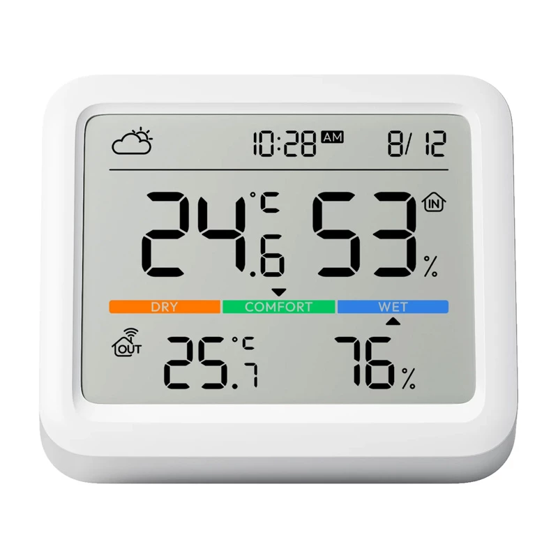 SwitchBot Meter Pro balts LCD baterija 0 temperatūras un mitruma sensors