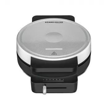 ROMMELSBACHER WA 850, 1 vafele(-s), Apaļa, Sirds (forma), Melns, Sudraba, 17,5 cm, Plastmasa, 850 W