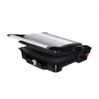 Kontaktgrils MPM MGR-09M - 2000 W, panīni grils, regulējama augšējā plāksne