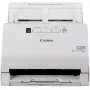 Canon imageFORMULA RS40 fotogrāfiju un dokumentu skeneris, 600 x 600 DPI, 40 lpp./min, 30 lpp./min, pelēktoņu, vienkrāsains, lokšņu padeves skeneris, balts