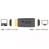 Adapter HDMI (spraudnis) > HDMI (ligzda), EDID emulators (melns)