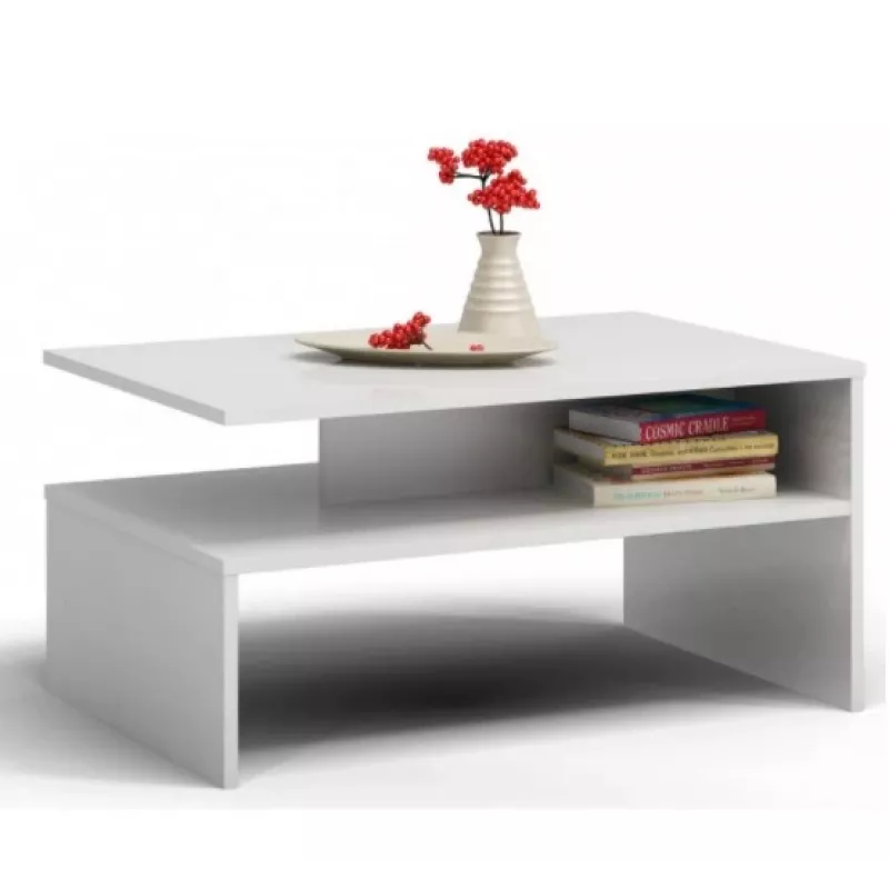 Topeshop ŁAWA BOSTON BIEL kafijas / sānu / gala galds