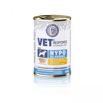 VET RESPONSE Hipoalerģiska tītara mitrā suņu barība - 400g