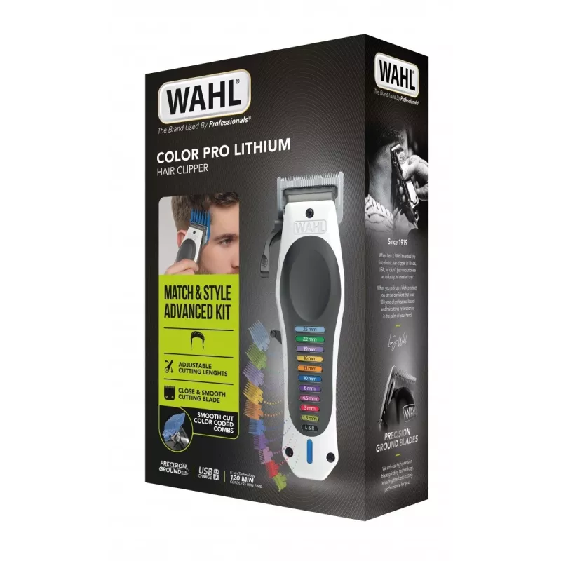 Wahl 3028048 matu griežamā mašīna/trimeris melns, balts 10 litija jonu (Li-Ion)