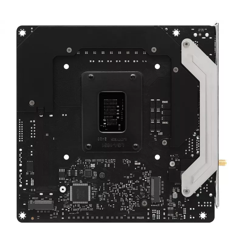 Mātesplate ASRock Phantom Gaming Z890I Nova WiFi — Intel Z890, LGA 1851, mini ITX, DDR5, 2x M.2, Wi‑Fi 6E/7, 5Gb LAN, Thunderbolt