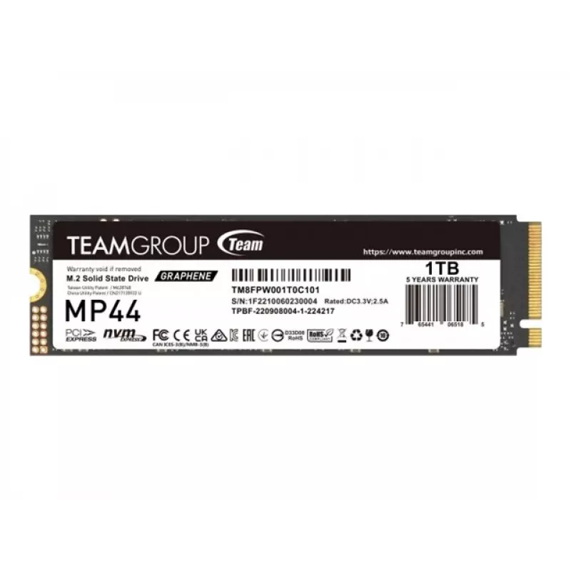 Team Group MP44 - SSD - 1 TB - iekšējais - M.2 2280 - PCIe 4.0 x4 (NVMe)