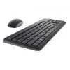 DELL klaviatūra un pele - KM3322W - ukraiņu (QWERTY), pilna izmēra (100%), bezvadu, RF Wireless, QWERTY, melna, iekļauta pele