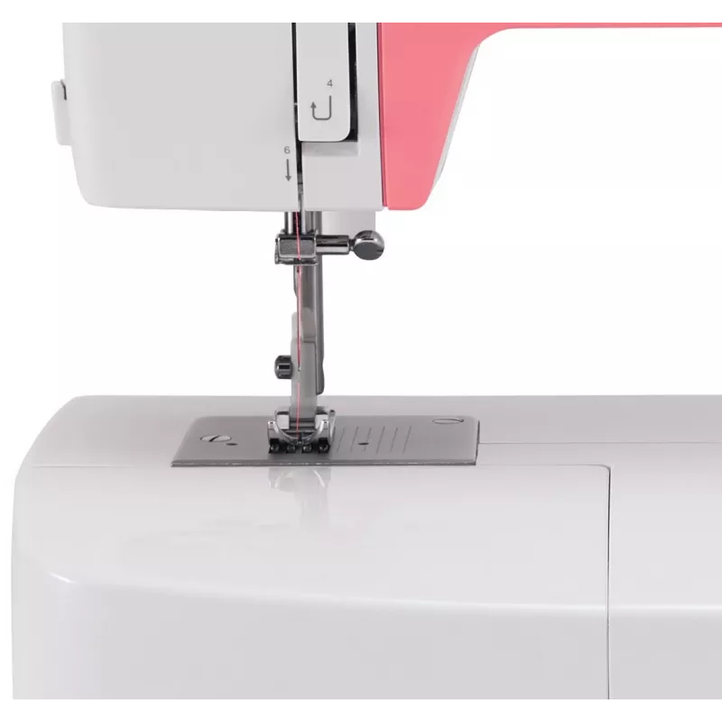 SINGER automātiskā šujmašīna SIMPLE 3210 — elektriska, 68 dūrienu, 4 soļu pogcaurums, brīvā roka, 5,5 kg