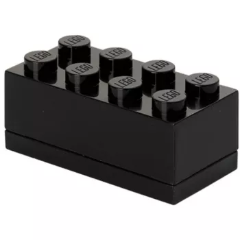 Uzglabāšanas kaste room copenhagen LEGO Mini Box 8 (melna) — kompakts organizators maziem priekšmetiem