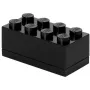Uzglabāšanas kaste room copenhagen LEGO Mini Box 8 (melna) — kompakts organizators maziem priekšmetiem