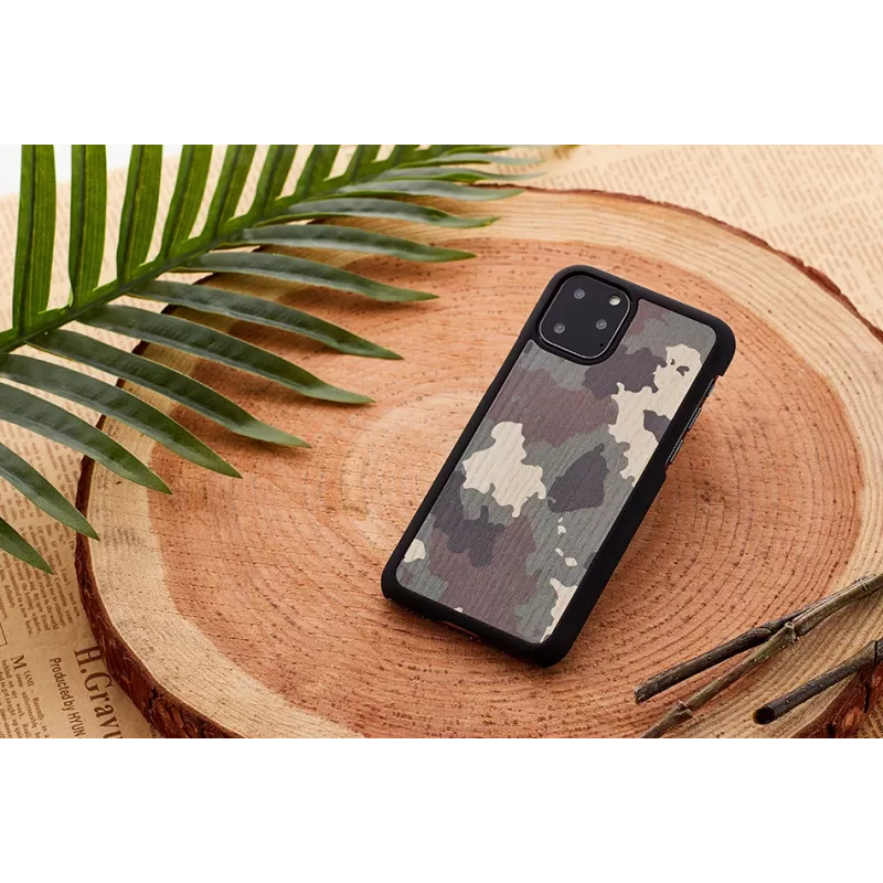 Viedtālruņa maciņš man and wood iPhone 11 Pro Max — maskēšanās melns