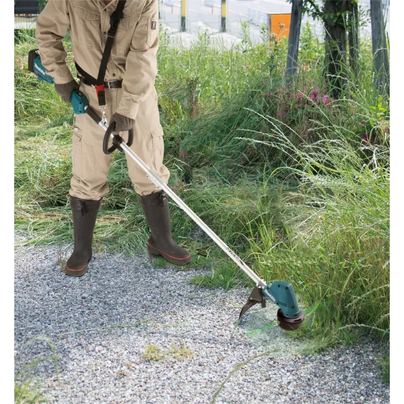 Makita DUR192LRT1, zāles trimmeris, J-veida rokturis, 6000 apgr./min, melns, tirkīza, 30 cm, 87,8 dB
