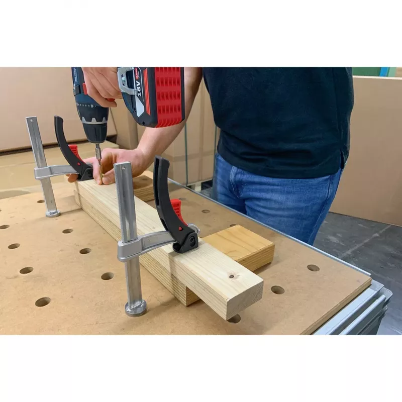 BESSEY iespīlēšanas elements TW20-15-8-KLI, daudzfunkciju galdiem, skava (sudraba)