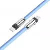 2in1 USB-C kabelis 1m zils