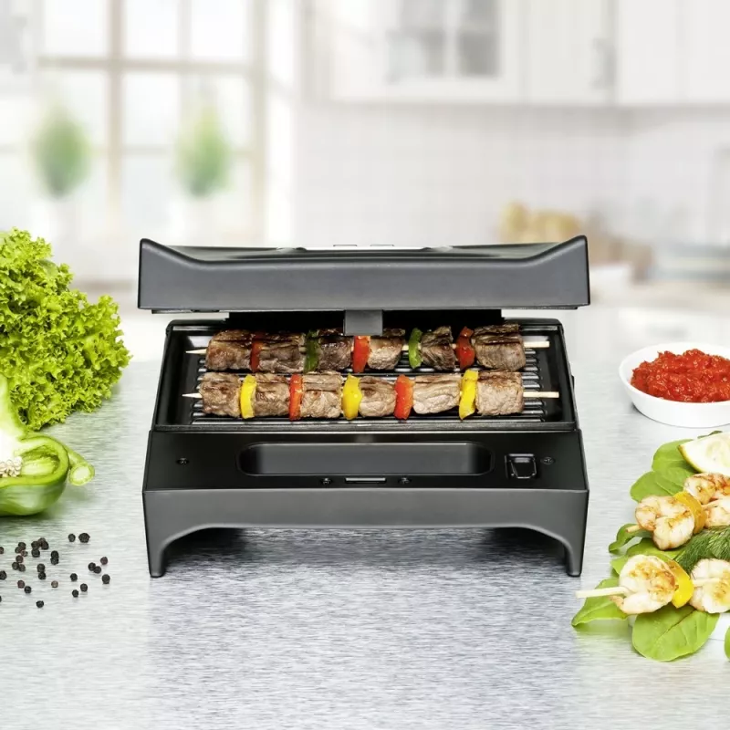 Sviestmaižu automāts Rommelsbacher SWG 700 – kompakta 3-in-1 elektriskā prese ar 3 maināmām plāksnēm (sviestmaižu, Beļģijas vafeļu, grila), nerūsējošā tērauda detaļām