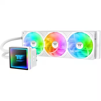 Viss-vienā šķidruma CPU dzesētājs THERMALTAKE TH360 V3 ARGB Sync Snow Edition (3x120mm, ARGB, AIO)