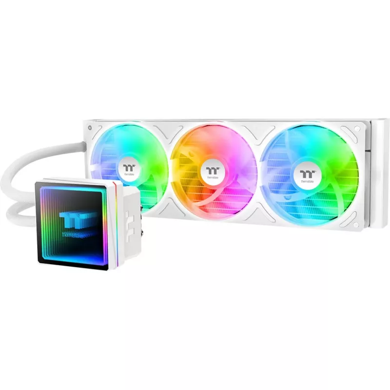 Viss-vienā šķidruma CPU dzesētājs THERMALTAKE TH360 V3 ARGB Sync Snow Edition (3x120mm, ARGB, AIO)