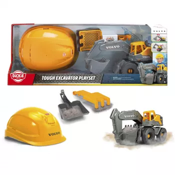 Rotaļu ekskavatora komplekts Dickie Volvo Tough Excavator 203729016 – liešanas konstrukcijas transportlīdzekļa rotaļu komplekts